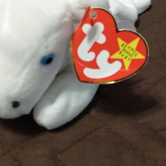 RARE! Mystic the unicorn white with irredescent horn beanie baby. Mint condition - Picture 3 of 6